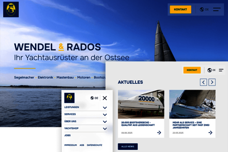 Relaunch Yachtausrüster Wendel & Rados